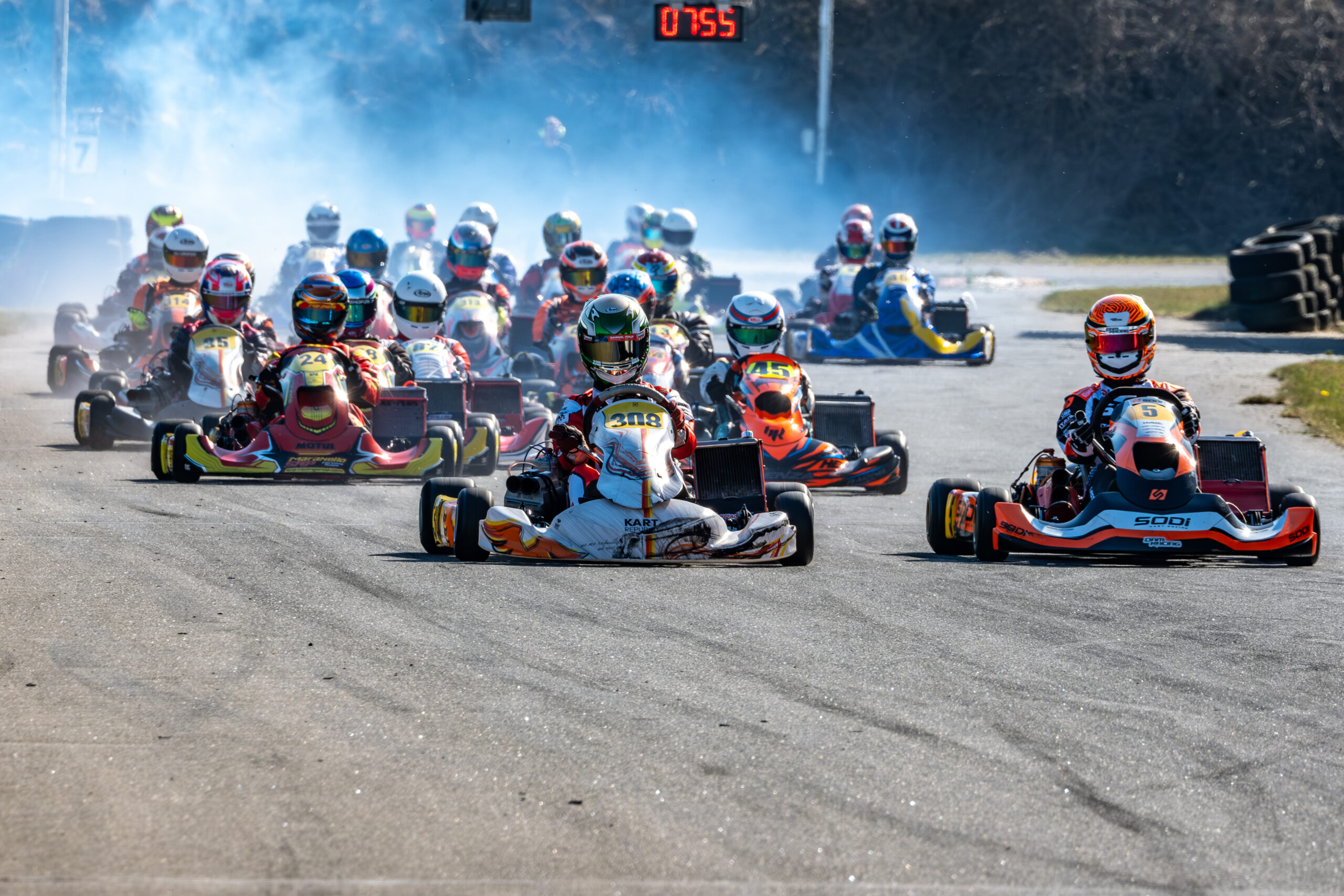 Danish Karting League Pokal Danmark Grand Prix Ikast: Dag 1 efter kvalheats