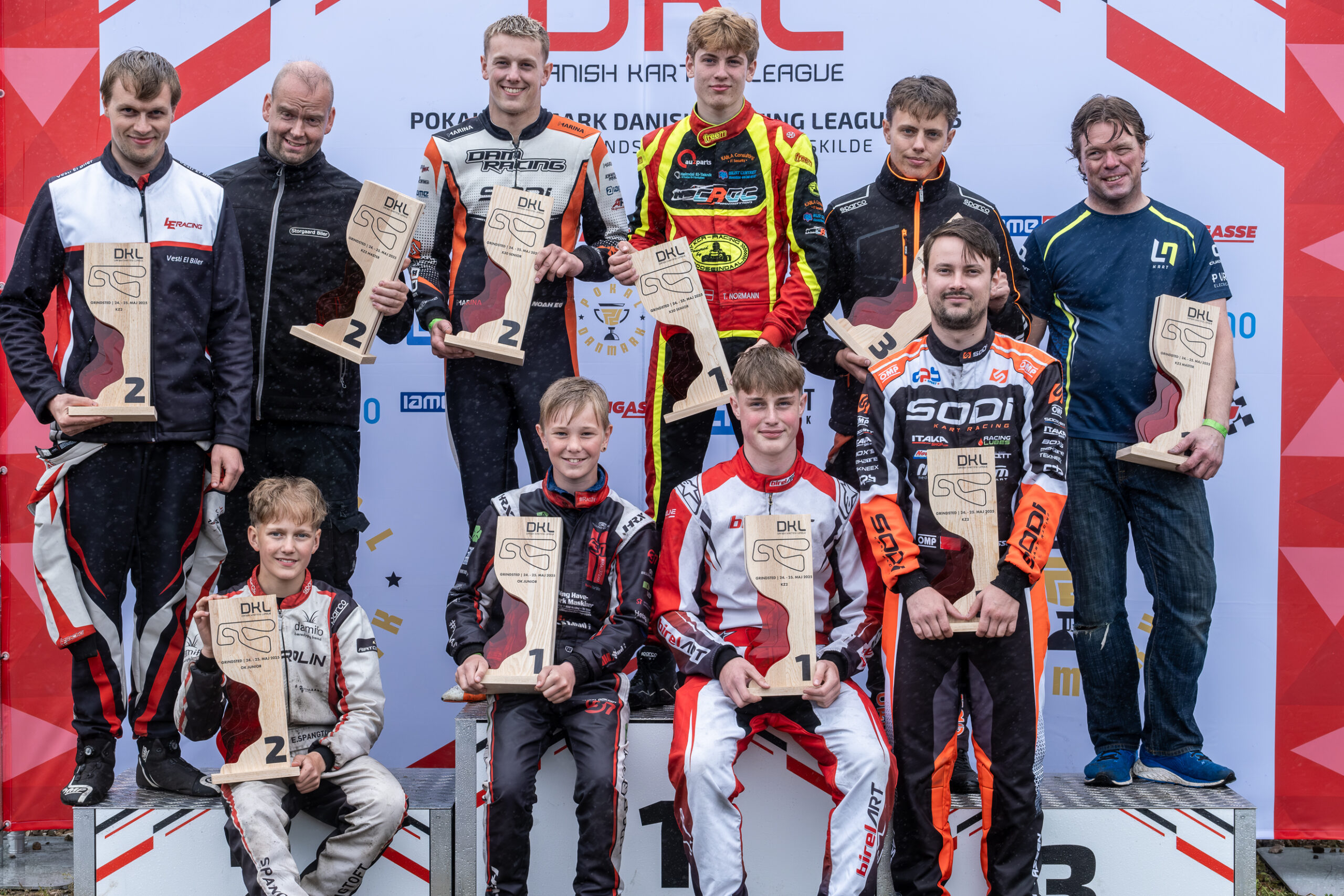 Regnen drillede Danish Karting League i Grindsted