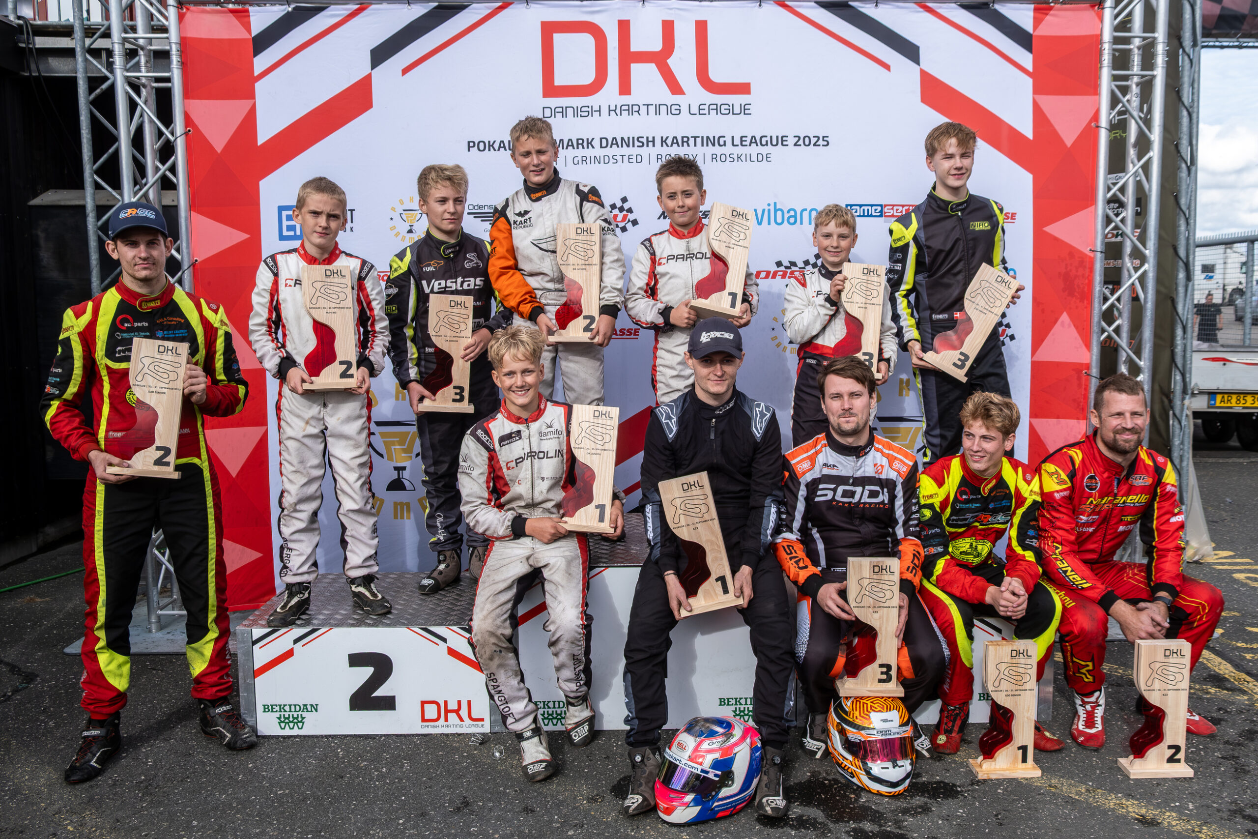 Stærk Danish Karting League-weekend for lokale navne i Roskilde